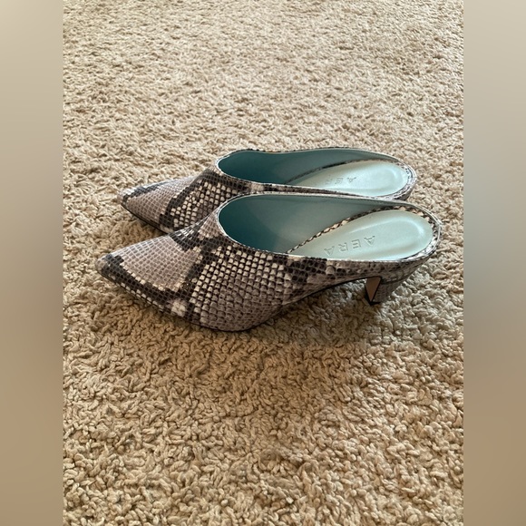 Aera Snakeskin Print Mules. Size 6.5. NWOT - Picture 4 of 8
